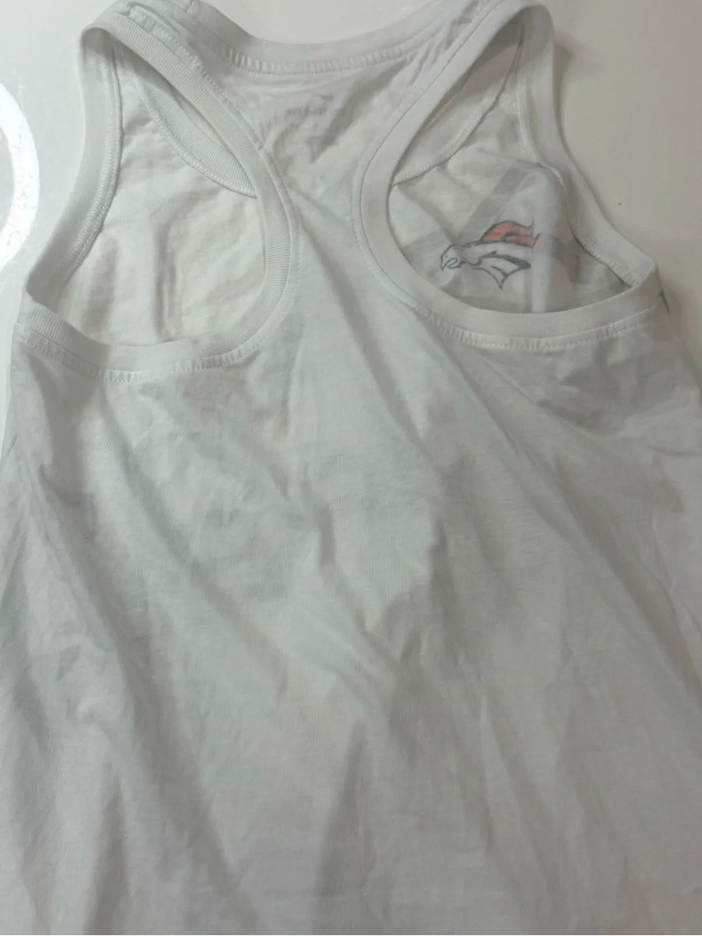 NFL Nike Denver Broncos White Racerback Tank Top Womens Size Small NWT